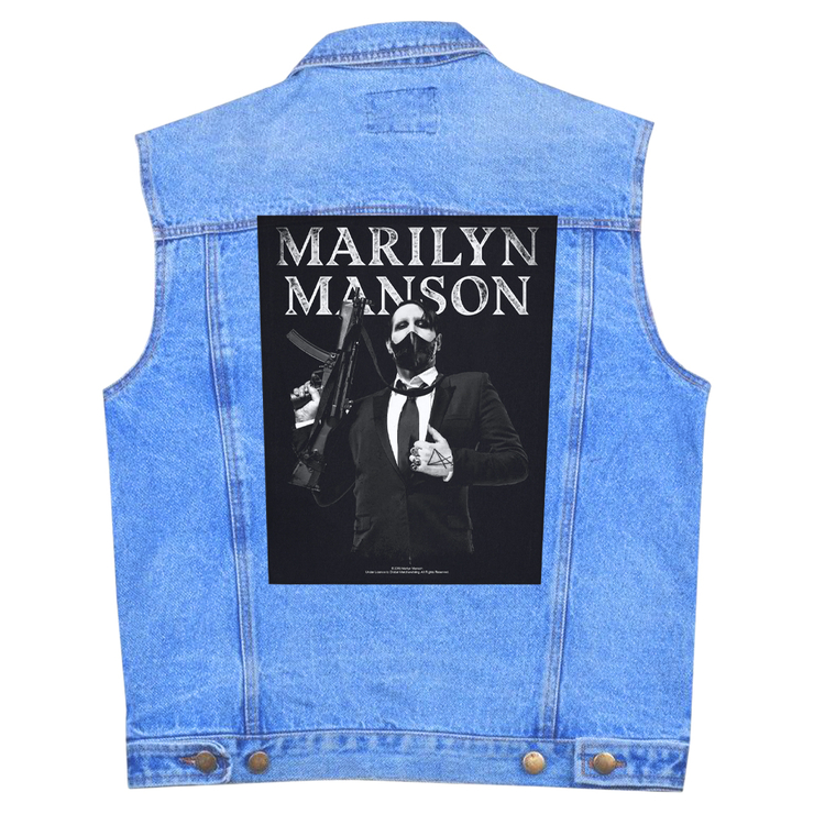 Нашивка наспинна катана MARILYN MANSON - MACHINE GUN (olbp-042)