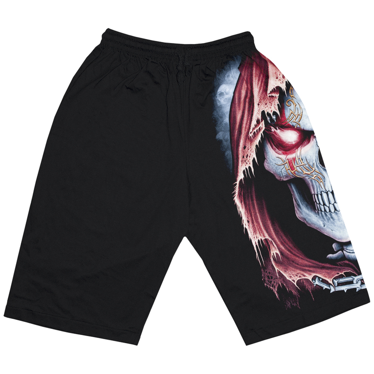Шорти Смерть з татуюванням у червоному савані