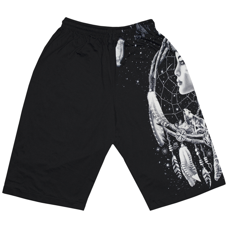 Шорти Індіанка з вовками в ловці снів Шорти Індіанка з вовками в ловці снів