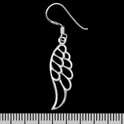 (ehs-047) Сережка-гачок Крило (срібло, 925 проба)