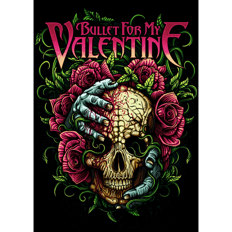 Плакат Bullet for My Valentine (Skull and Roses) Плакат Bullet for My Valentine (Skull and Roses)