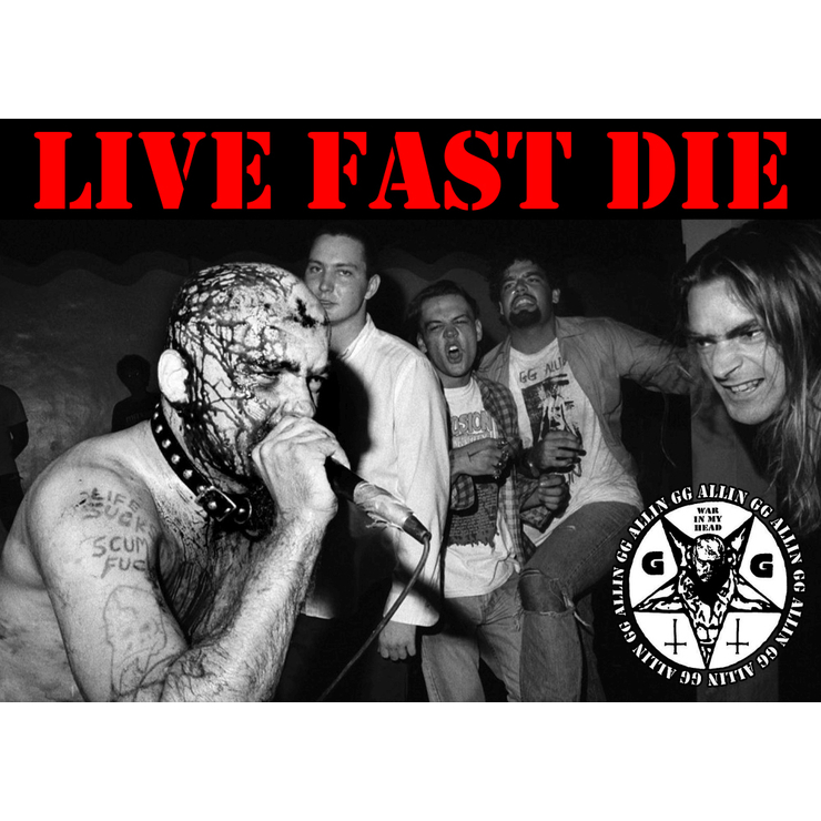 Плакат GG Allin (Live Fast Die) Плакат GG Allin (Live Fast Die)