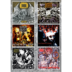 Стикерпак Napalm Death (album covers) SP-189