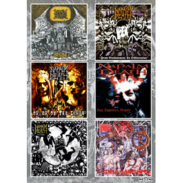 Стікерпак Napalm Death (album covers) SP-189