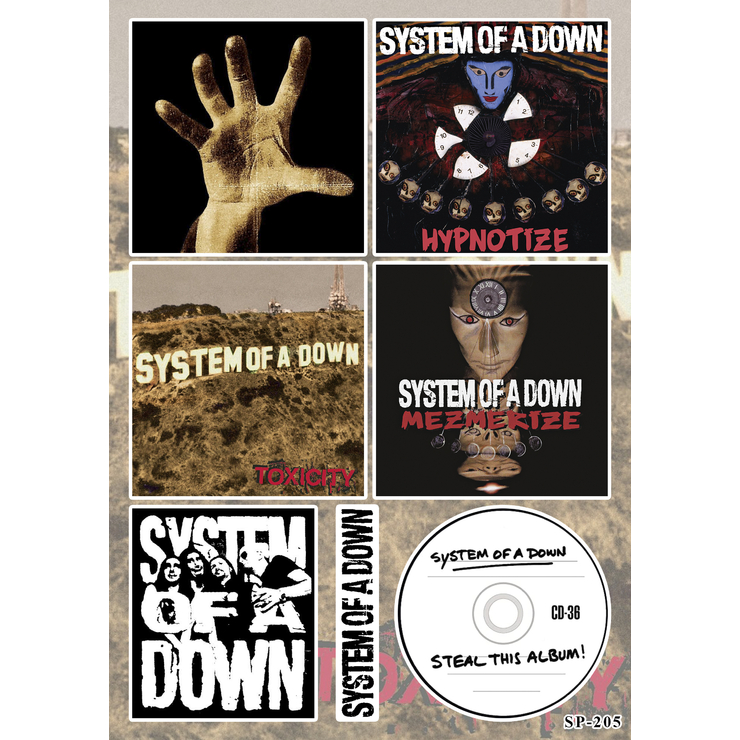 Стікерпак System Of A Down SP-205 Стікерпак System Of A Down SP-205