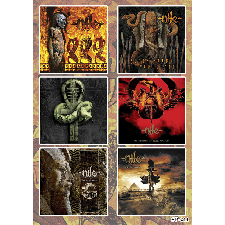 Стікерпак Nile (album covers) SP-211 Стікерпак Nile (album covers) SP-211