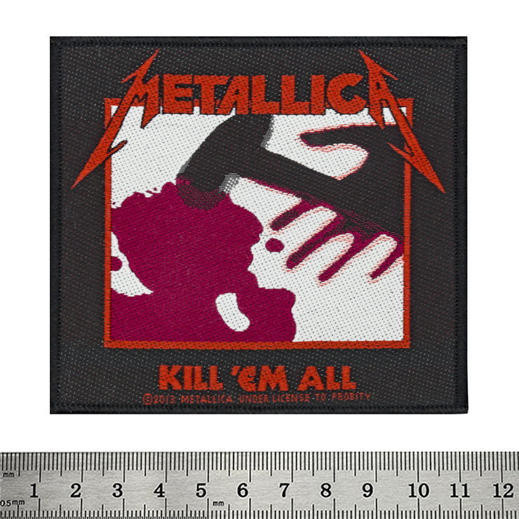 Нашивка тканая METALLICA - KILL EM ALL (ofp-150)