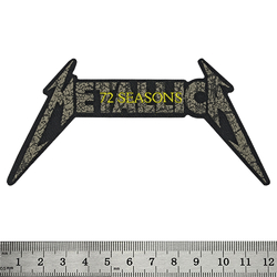 Нашивка ткана METALLICA - 72 SEASONS CHARRED LOGO CUT OUT (ofp-153)