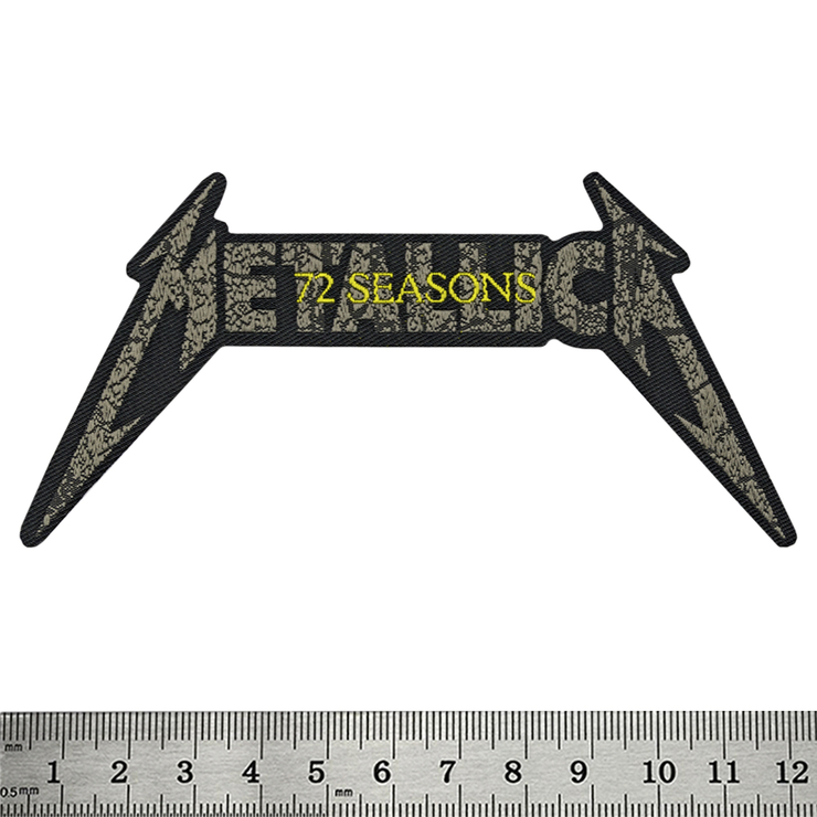Нашивка тканая METALLICA - 72 SEASONS CHARRED LOGO CUT OUT (ofp-153) Нашивка тканая METALLICA - 72 SEASONS CHARRED LOGO CUT OUT (ofp-153)