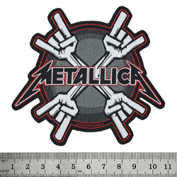 Нашивка ткана METALLICA - METAL HORNS (ofp-156)