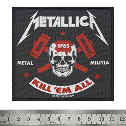 Нашивка ткана METALLICA - METAL MILITIA (ofp-163)