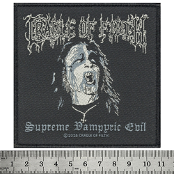 Нашивка ткана CRADLE OF FILTH - SUPREME VAMPYRIC EVIL (ofp-166) Нашивка ткана CRADLE OF FILTH - SUPREME VAMPYRIC EVIL (ofp-166)