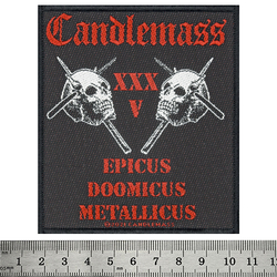 Нашивка тканая CANDLEMASS - EPICUS 35TH ANNIVERSARY (ofp-167)
