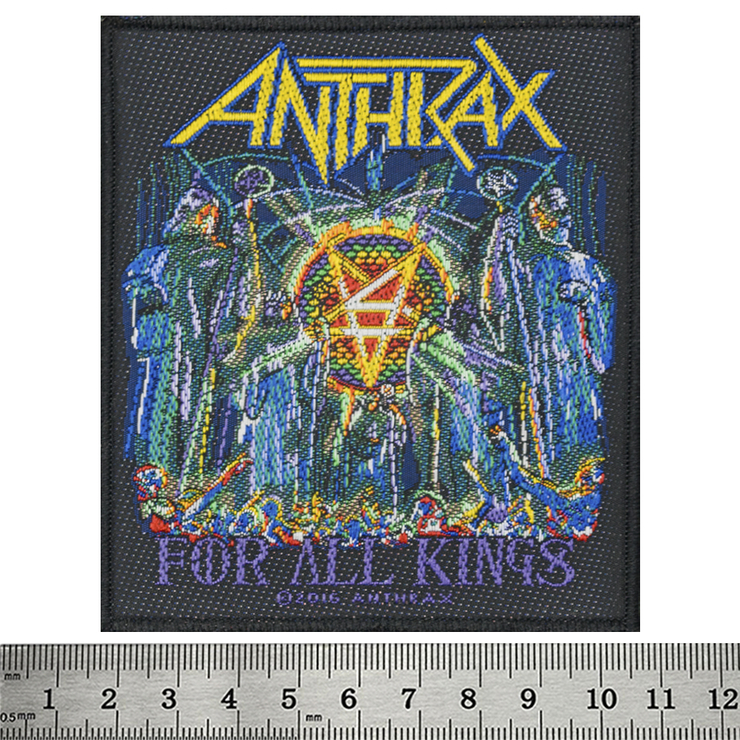 Нашивка тканая ANTHRAX - FOR ALL KINGS (ofp-171)