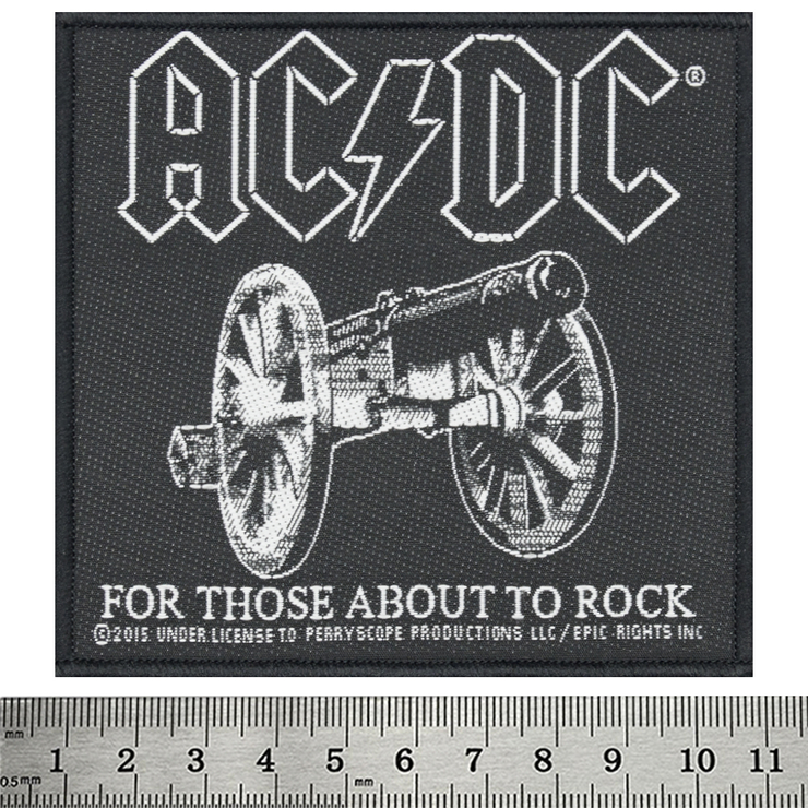 Нашивка тканая AC/DC - FOR THOSE ABOUT TO ROCK (ofp-173) Нашивка тканая AC/DC - FOR THOSE ABOUT TO ROCK (ofp-173)
