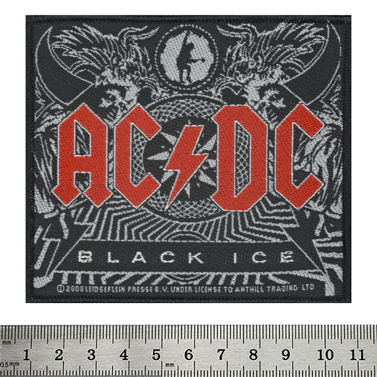 Нашивка тканая AC/DC - BLACK ICE (ofp-175) Нашивка тканая AC/DC - BLACK ICE (ofp-175)