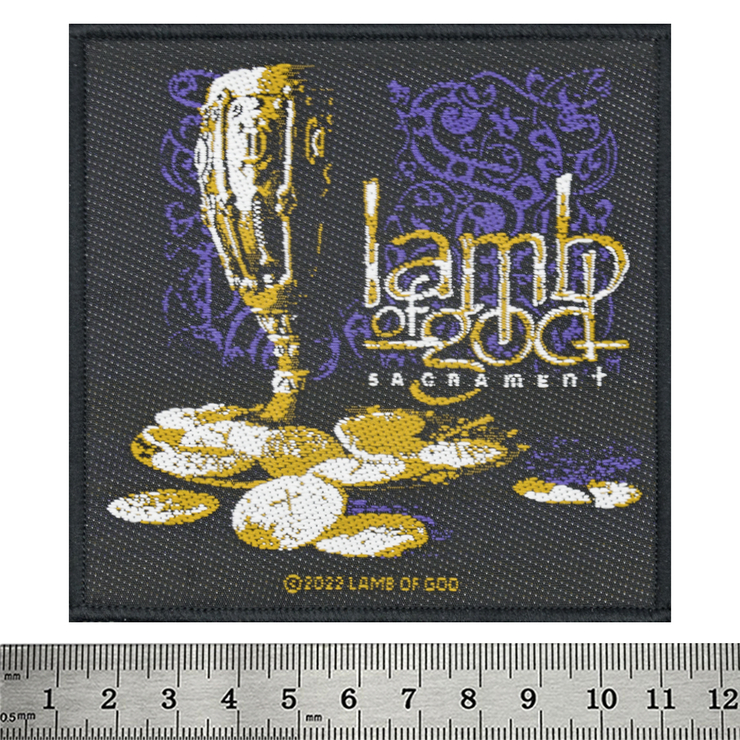 Нашивка тканая LAMB OF GOD - SACRAMENT (ofp-195) Нашивка тканая LAMB OF GOD - SACRAMENT (ofp-195)