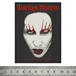 Нашивка тканая MARILYN MANSON - FACE (ofp-197) Нашивка тканая MARILYN MANSON - FACE (ofp-197)