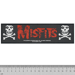 Нашивка тканая MISFITS - CROSS BONES (ofp-200)