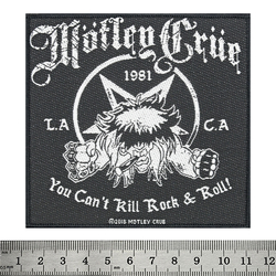 Нашивка ткана MOTLEY CRUE - YOU CAN'T KILL ROCK N ROLL (ofp-205) Нашивка ткана MOTLEY CRUE - YOU CAN'T KILL ROCK N ROLL (ofp-205)