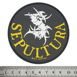 Нашивка ткана SEPULTURA - CIRCULAR LOGO (ofp-219) Нашивка ткана SEPULTURA - CIRCULAR LOGO (ofp-219)