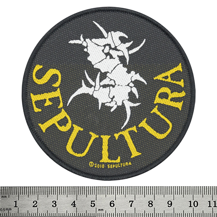 Нашивка тканая SEPULTURA - CIRCULAR LOGO (ofp-219) Нашивка тканая SEPULTURA - CIRCULAR LOGO (ofp-219)
