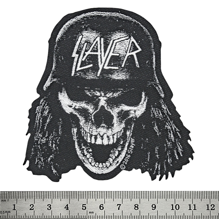 Нашивка тканая SLAYER - WEHRMACHT SKULL CUT OUT (ofp-220) Нашивка тканая SLAYER - WEHRMACHT SKULL CUT OUT (ofp-220)