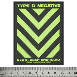 Нашивка тканая TYPE O NEGATIVE - SLOW, DEEP & HARD (ofp-230)