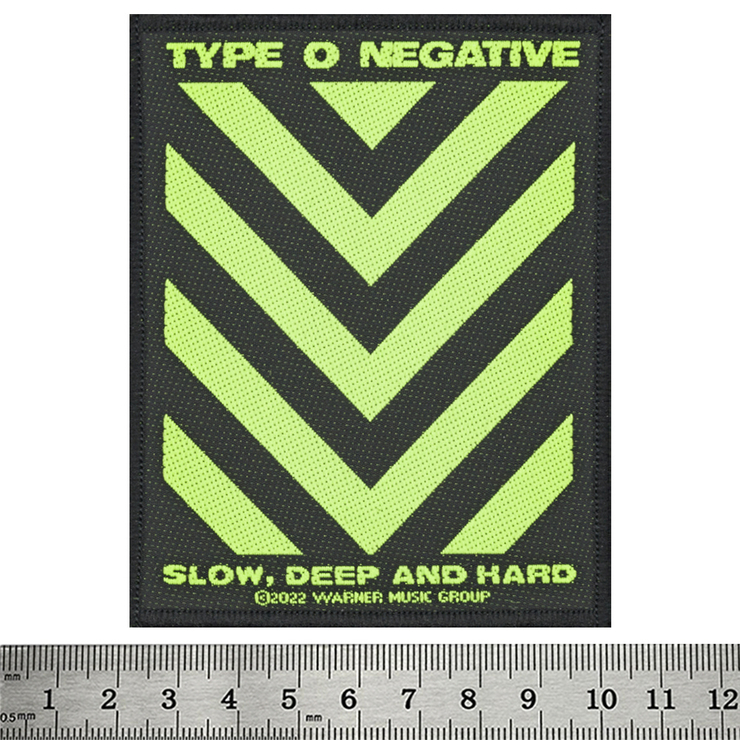 Нашивка тканая TYPE O NEGATIVE - SLOW, DEEP & HARD (ofp-230) Нашивка тканая TYPE O NEGATIVE - SLOW, DEEP & HARD (ofp-230)