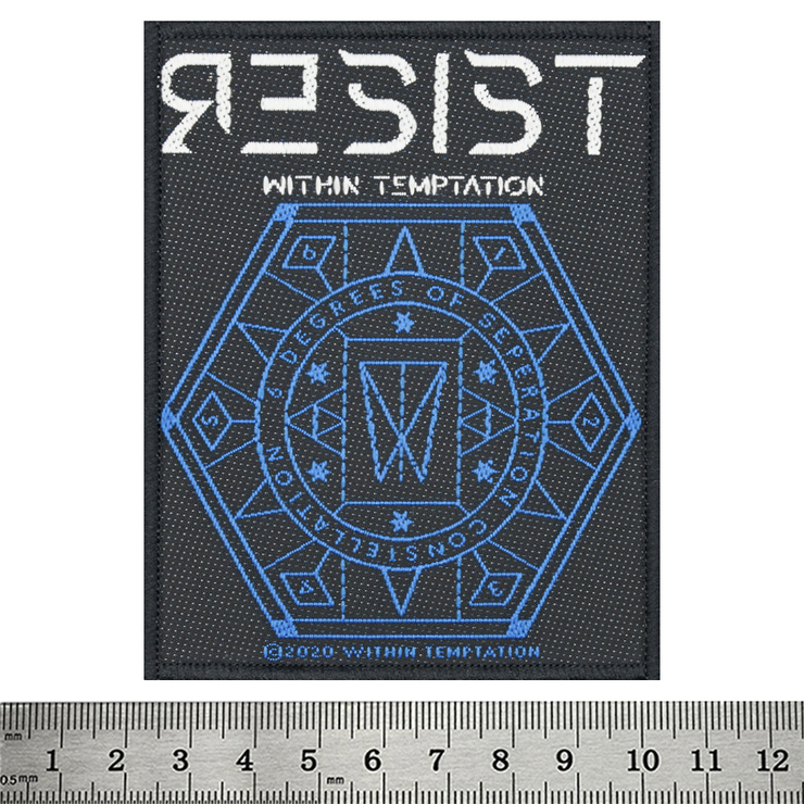 Нашивка тканая WITHIN TEMPTATION - RESIST HEXAGON (ofp-236)