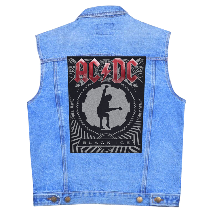 Нашивка наспинная катаная AC/DC - BLACK ICE (olbp-050) Нашивка наспинная катаная AC/DC - BLACK ICE (olbp-050)