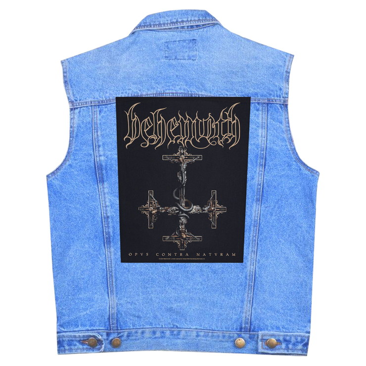 Нашивка наспинная катаная BEHEMOTH - OPVS CONTRA NATVRAM (olbp-055) Нашивка наспинная катаная BEHEMOTH - OPVS CONTRA NATVRAM (olbp-055)