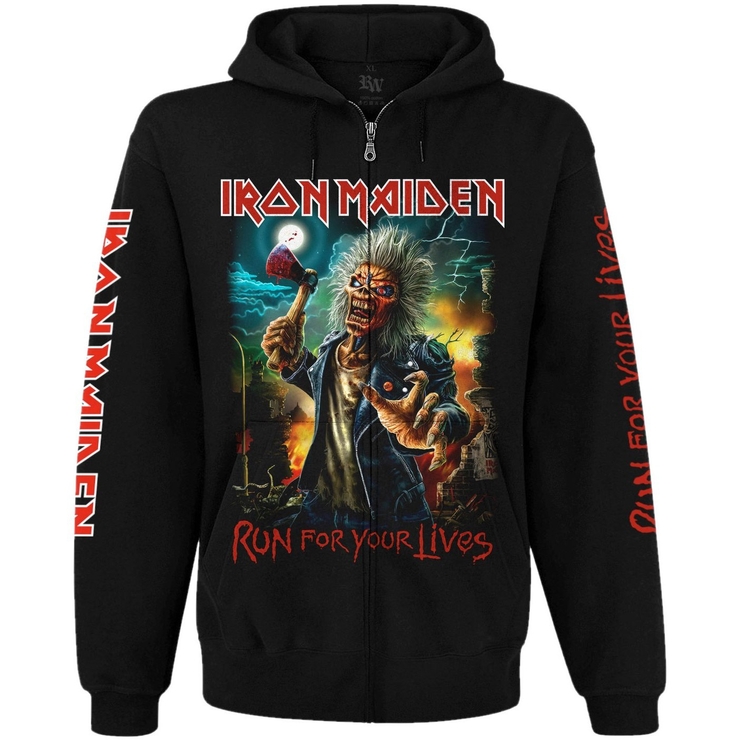 Худі Iron Maiden "Run For Your Lives" на блискавці