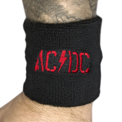 Напульсник махровий AC/DC - RED LOGO (wol-049)