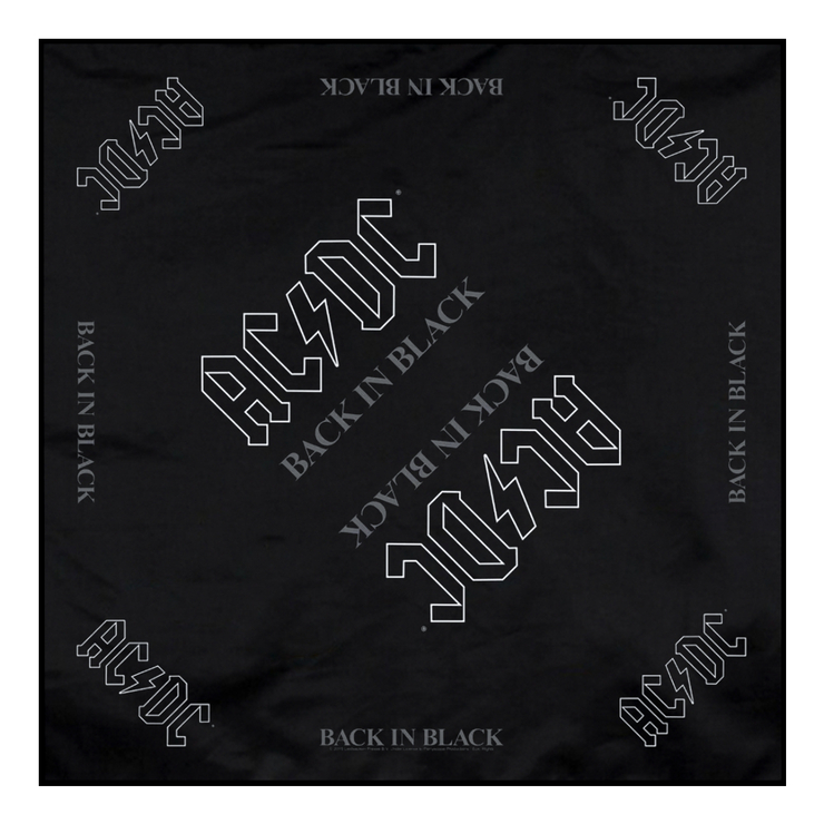 Бандана AC/DC - BACK IN BLACK (olb-011) Бандана AC/DC - BACK IN BLACK (olb-011)