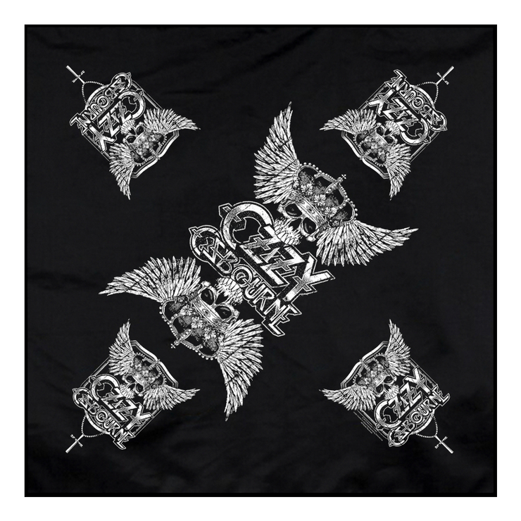 Бандана OZZY OSBOURNE - SKULL & WINGS (olb-033)