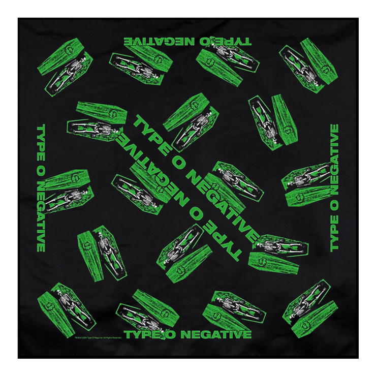 Бандана TYPE O NEGATIVE - COFFINS (olb-037) Бандана TYPE O NEGATIVE - COFFINS (olb-037)