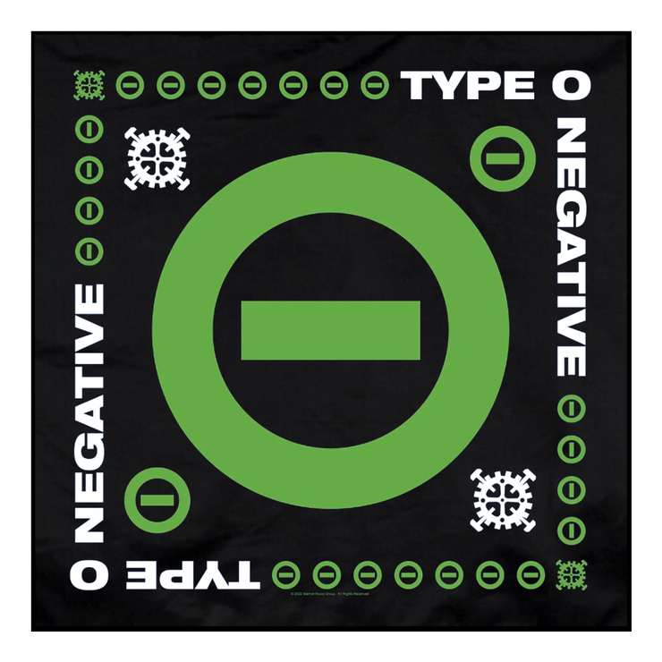Бандана TYPE O NEGATIVE - NEGATIVE SYMBOL (olb-038) Бандана TYPE O NEGATIVE - NEGATIVE SYMBOL (olb-038)