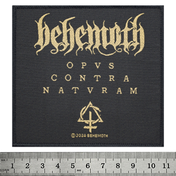 Нашивка тканая BEHEMOTH - OPVS CONTRA NATVRAM (ofp-240)