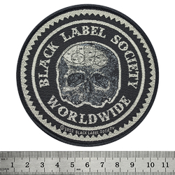 Нашивка тканая BLACK LABEL SOCIETY - WORLDWIDE (ofp-242)