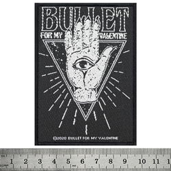 Нашивка тканая BULLET FOR MY VALENTINE - ALL SEEING EYE (ofp-245)