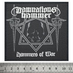 Нашивка тканая DAMNATION'S HAMMER - HAMMER OF WAR (ofp-249)