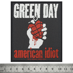 Нашивка тканая GREEN DAY - AMERICAN IDIOT (ofp-264)