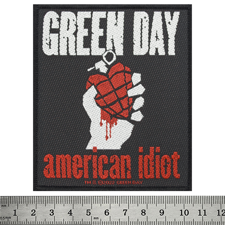 Нашивка тканая GREEN DAY - AMERICAN IDIOT (ofp-264) Нашивка тканая GREEN DAY - AMERICAN IDIOT (ofp-264)