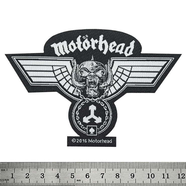Нашивка тканая MOTORHEAD - HAMMERED CUT OUT (ofp-283) Нашивка тканая MOTORHEAD - HAMMERED CUT OUT (ofp-283)