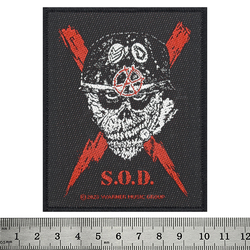 Нашивка тканая S.O.D. - SCRAWLED LIGHTNING (ofp-292) Нашивка тканая S.O.D. - SCRAWLED LIGHTNING (ofp-292)