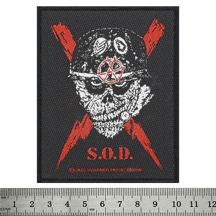 Нашивка ткана S.O.D. - SCRAWLED LIGHTNING (ofp-292)
