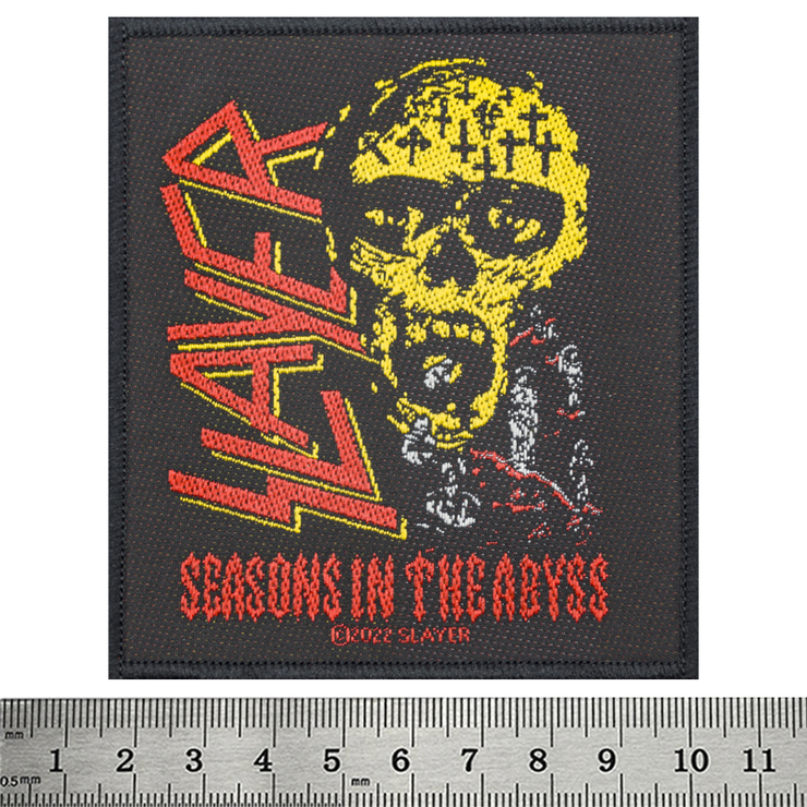 Нашивка тканая SLAYER - SEASONS IN THE ABYSS (ofp-300) Нашивка тканая SLAYER - SEASONS IN THE ABYSS (ofp-300)