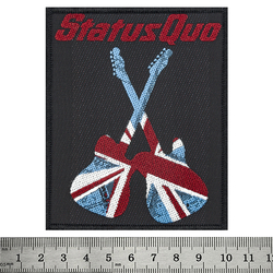 Нашивка тканая STATUS QUO - GUITARS (ofp-303)