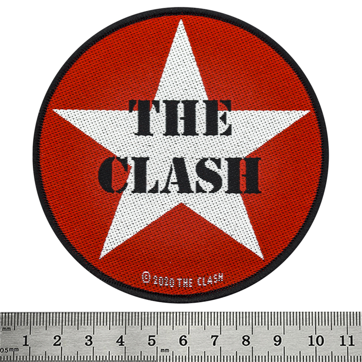 Нашивка тканая THE CLASH - MILITARY LOGO (ofp-304) Нашивка тканая THE CLASH - MILITARY LOGO (ofp-304)
